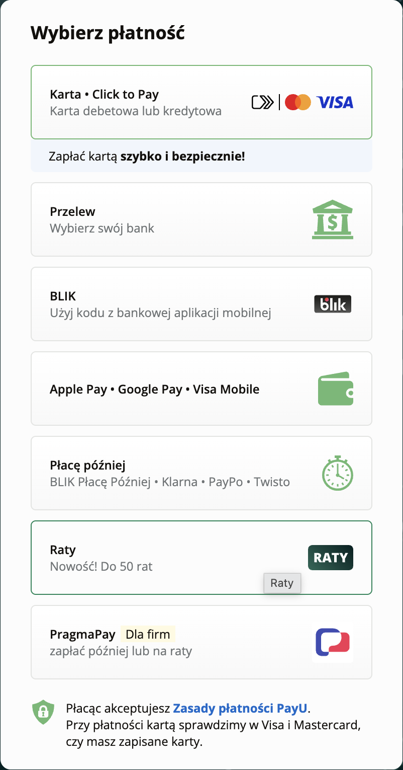 Zakupy na raty – krok 3